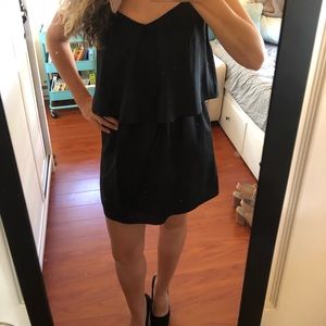 Black layered dress